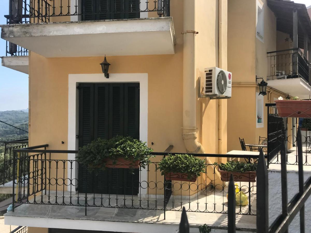 Schoenes Familienappartement In Pelekas, Corfu Mit Meerblick Dış mekan fotoğraf