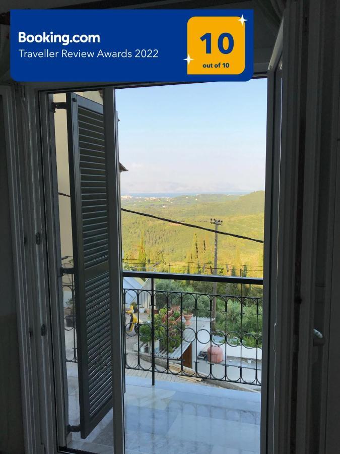 Schoenes Familienappartement In Pelekas, Corfu Mit Meerblick Dış mekan fotoğraf