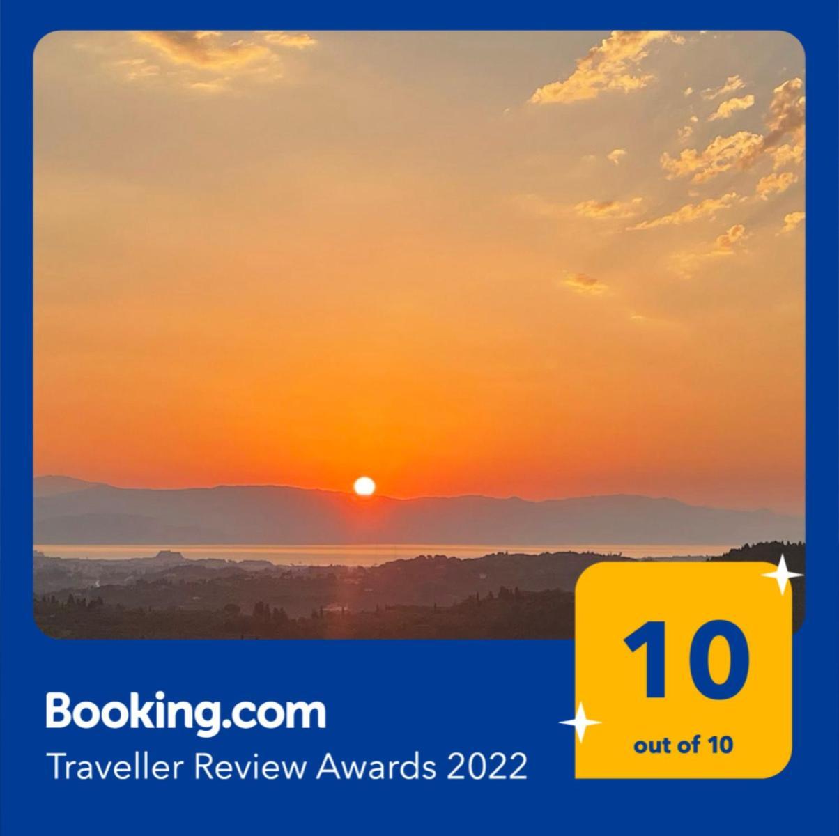 Schoenes Familienappartement In Pelekas, Corfu Mit Meerblick Dış mekan fotoğraf