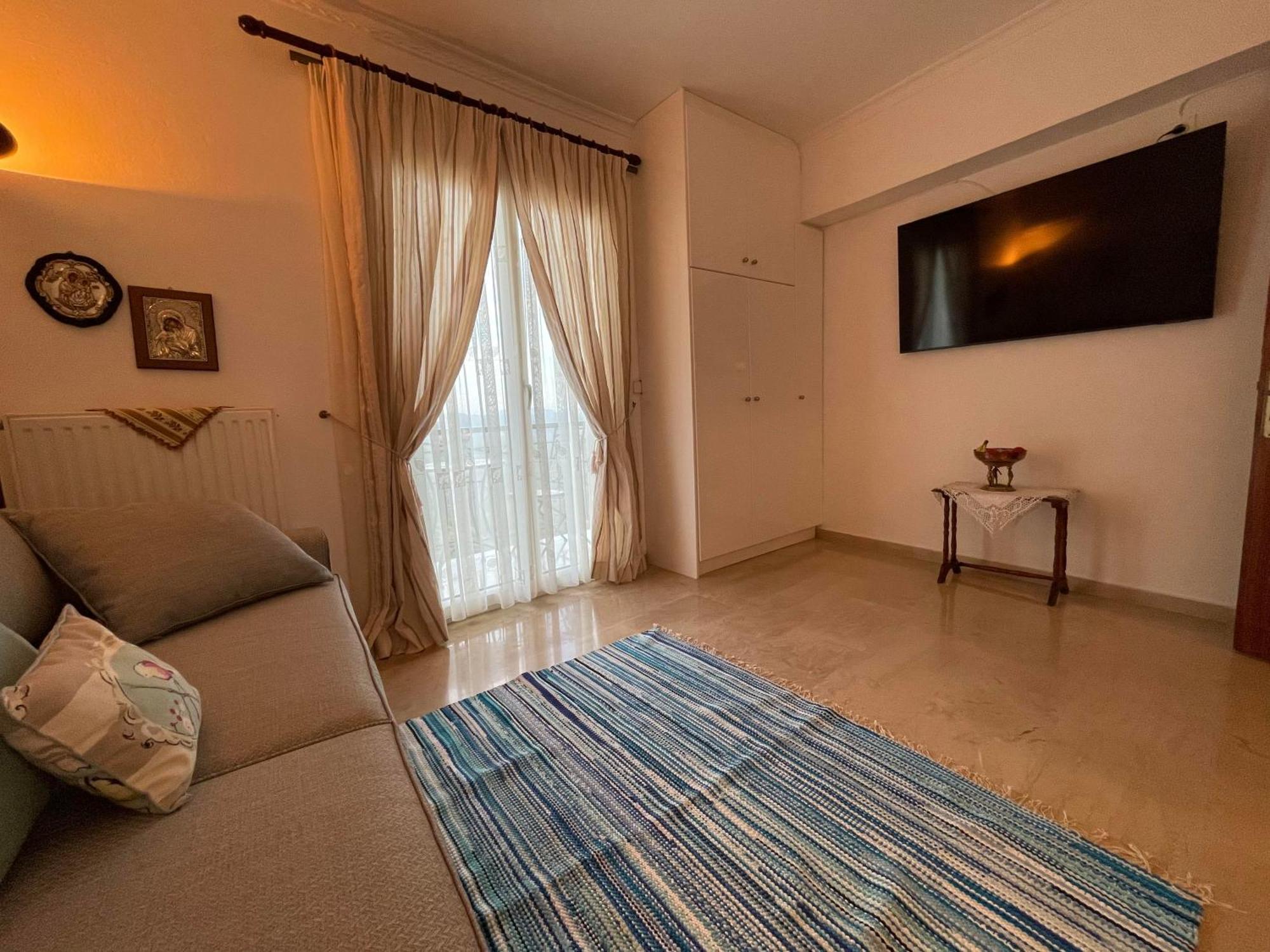 Schoenes Familienappartement In Pelekas, Corfu Mit Meerblick Dış mekan fotoğraf